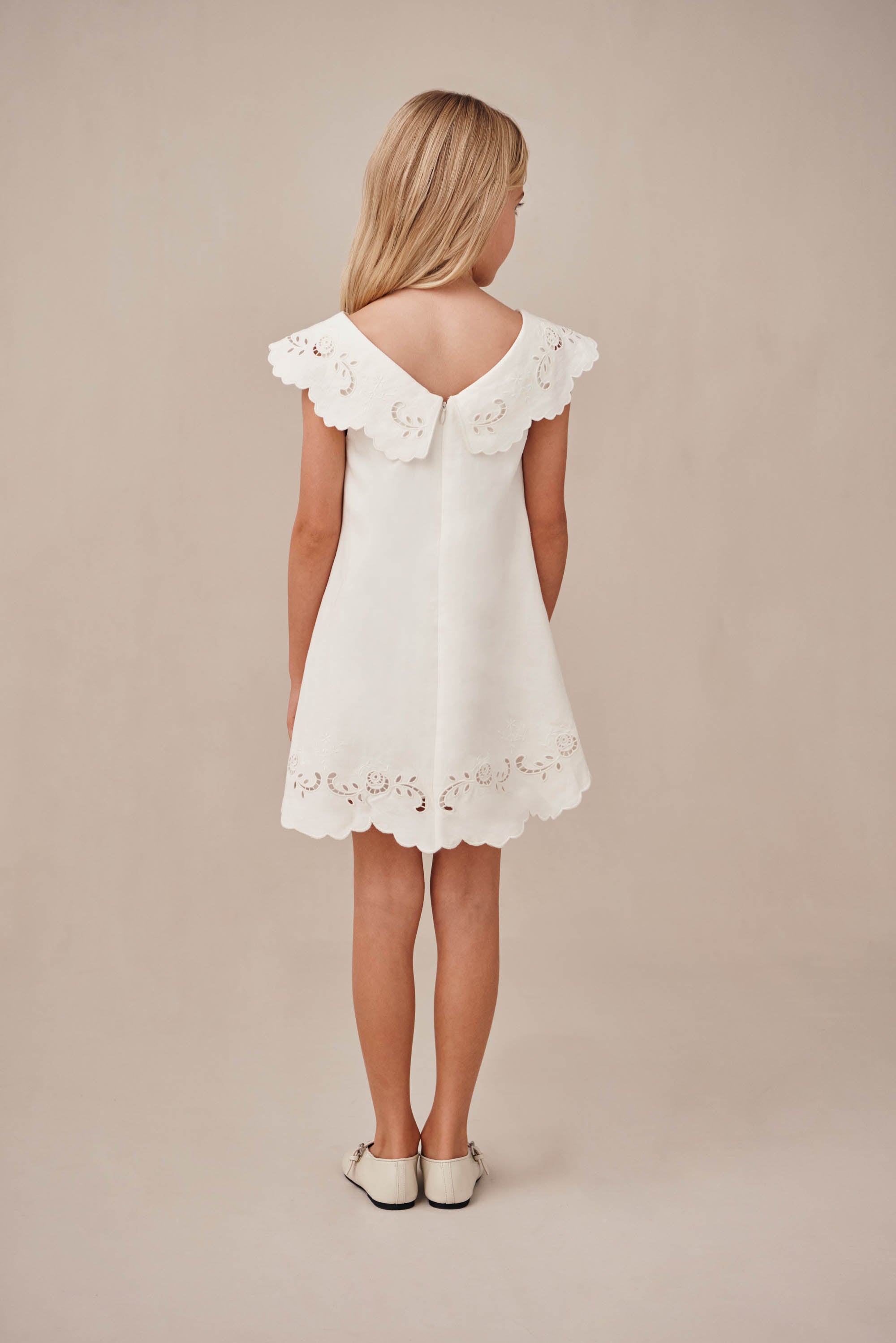 KIDS FRIDLI DRESS - OFF WHITE