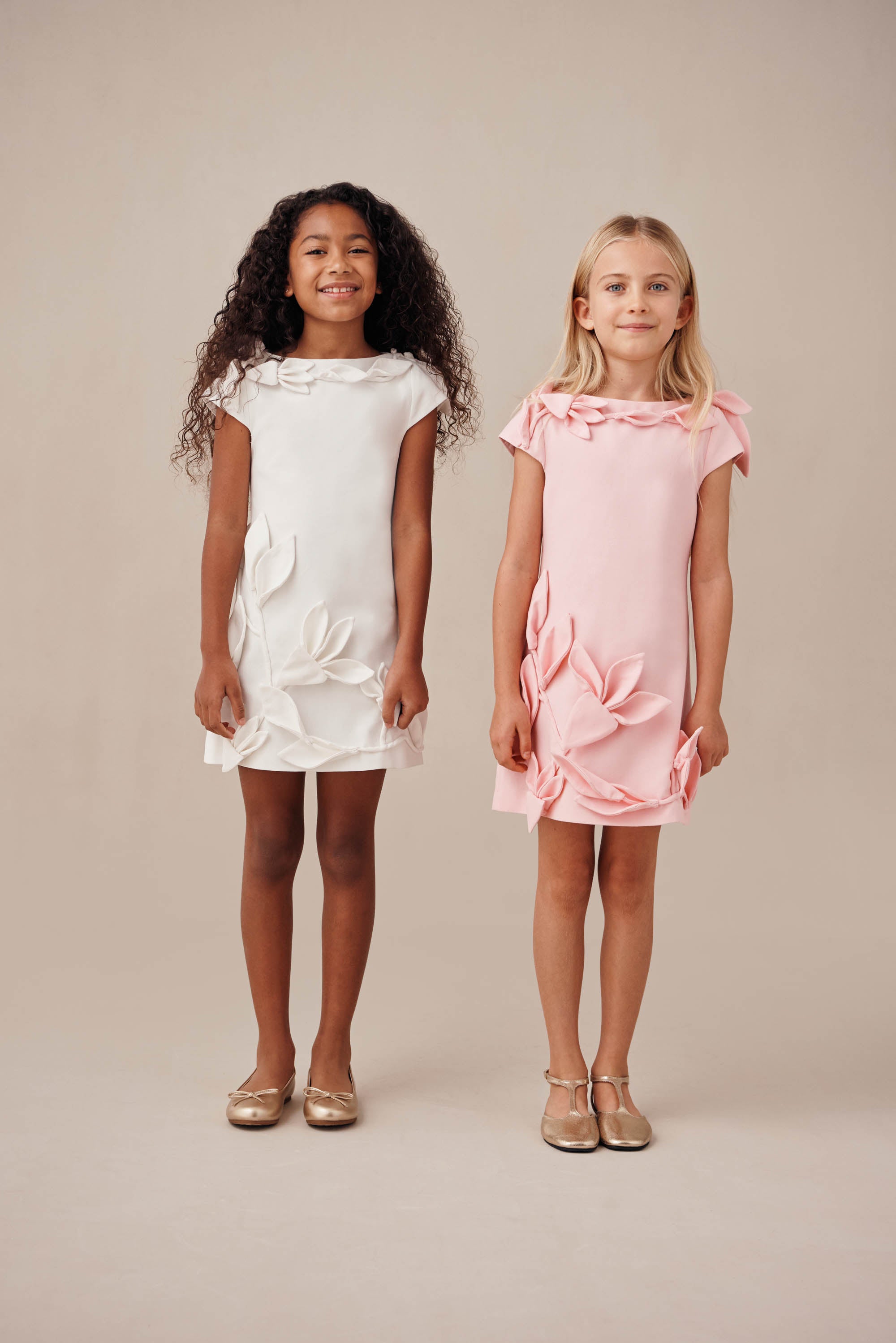 KIDS WISTERIA DRESS - OFF WHITE