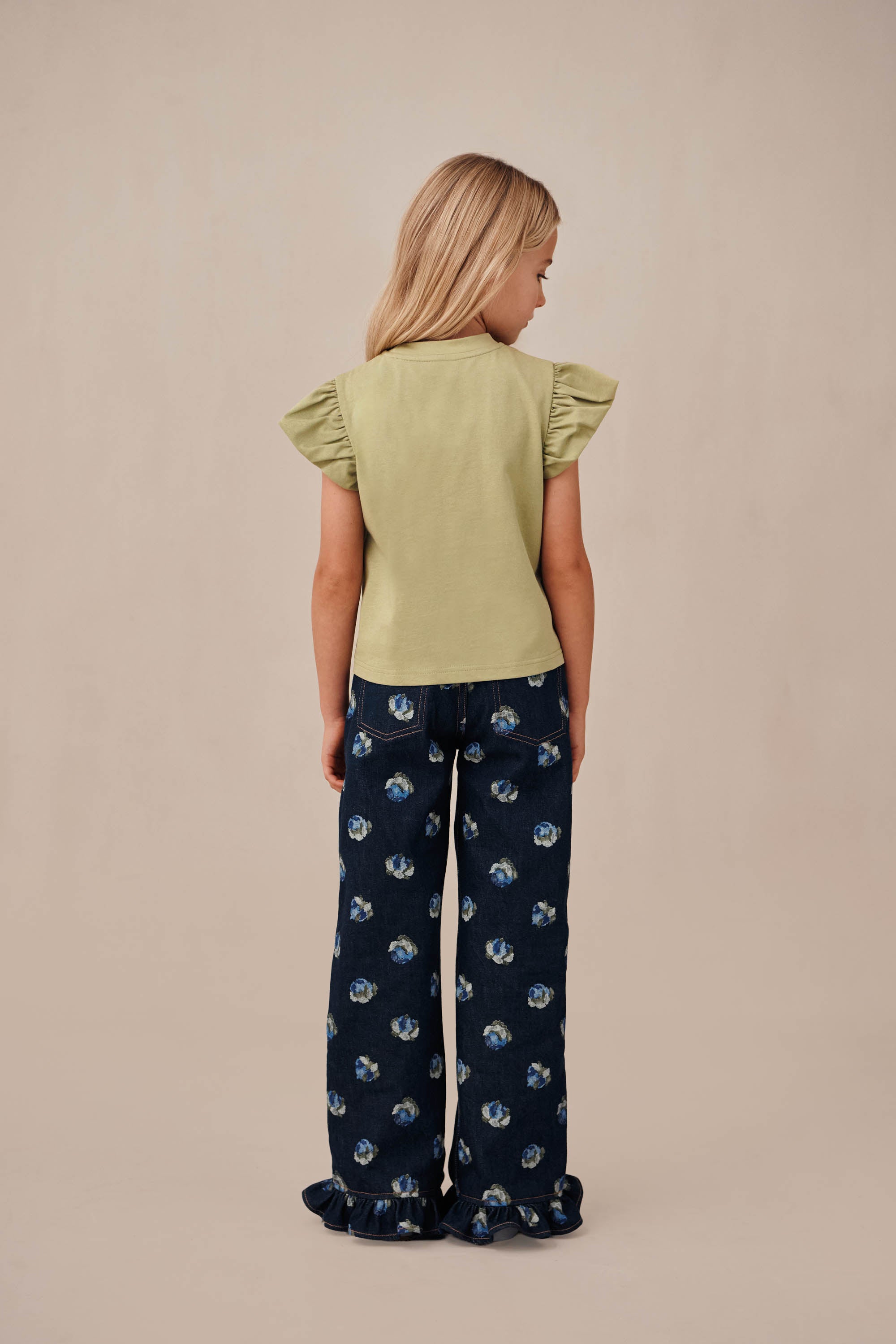 KIDS MADELINE TOP - LIGHT PASTURE