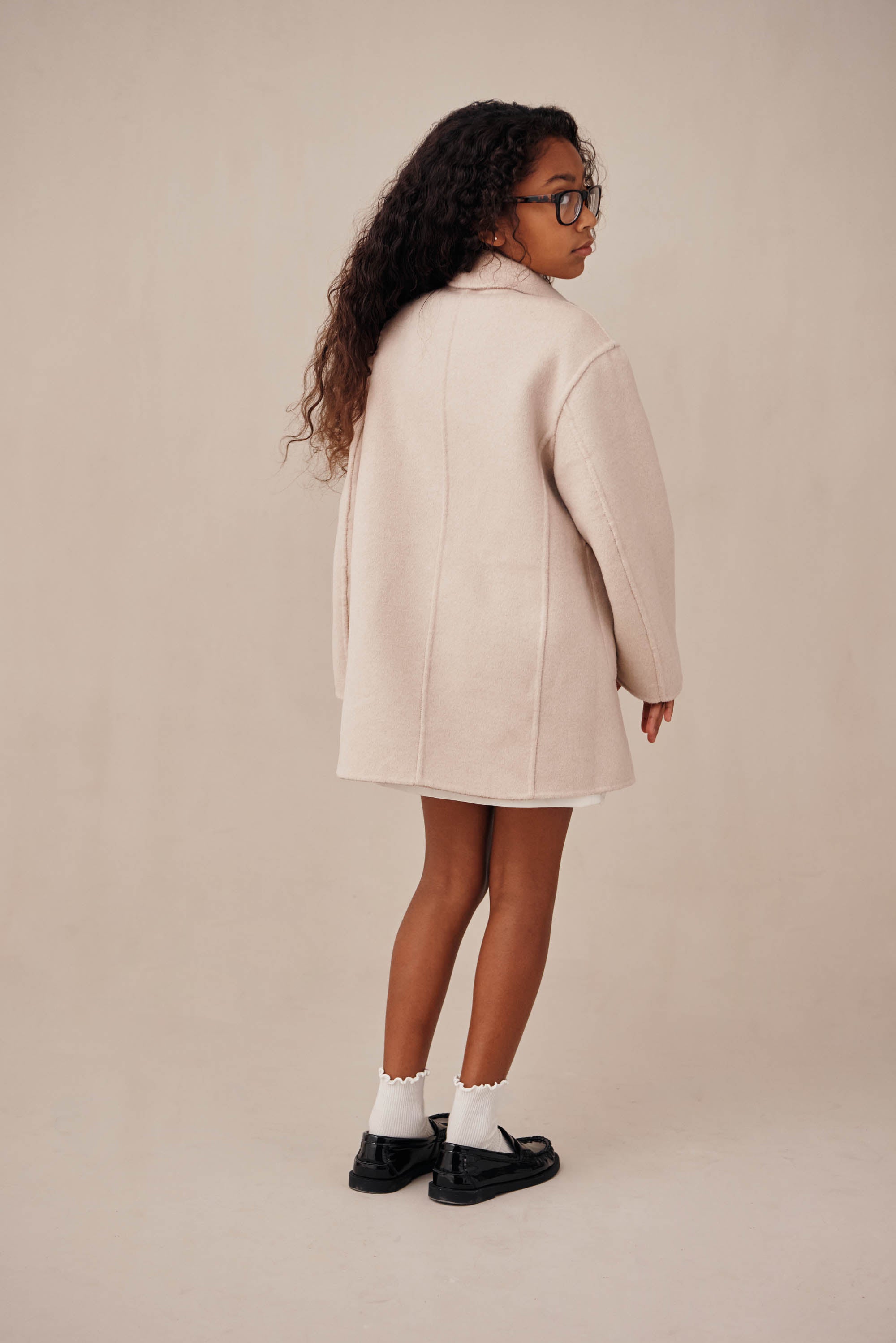 KIDS TULI REVERISBLE COAT - TAUPE