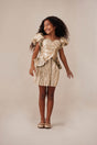 KIDS CHARLIQUE DRESS - GOLD