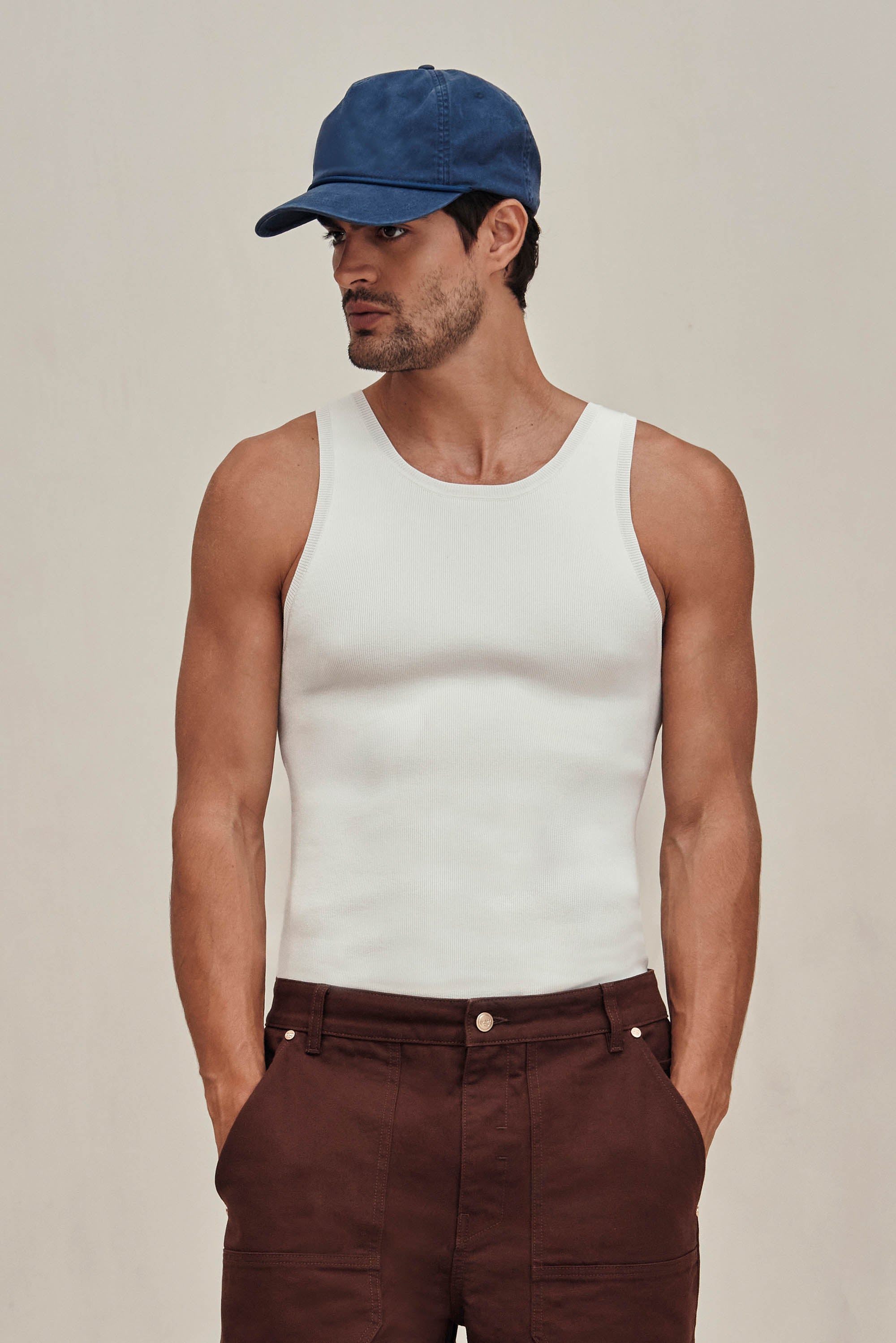 ELIOT KNIT TANK - OFF WHITE