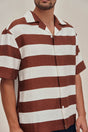 LEONARDO SHIRT - LARGE SADDLE STRIPE
