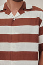 LEONARDO SHIRT - LARGE SADDLE STRIPE