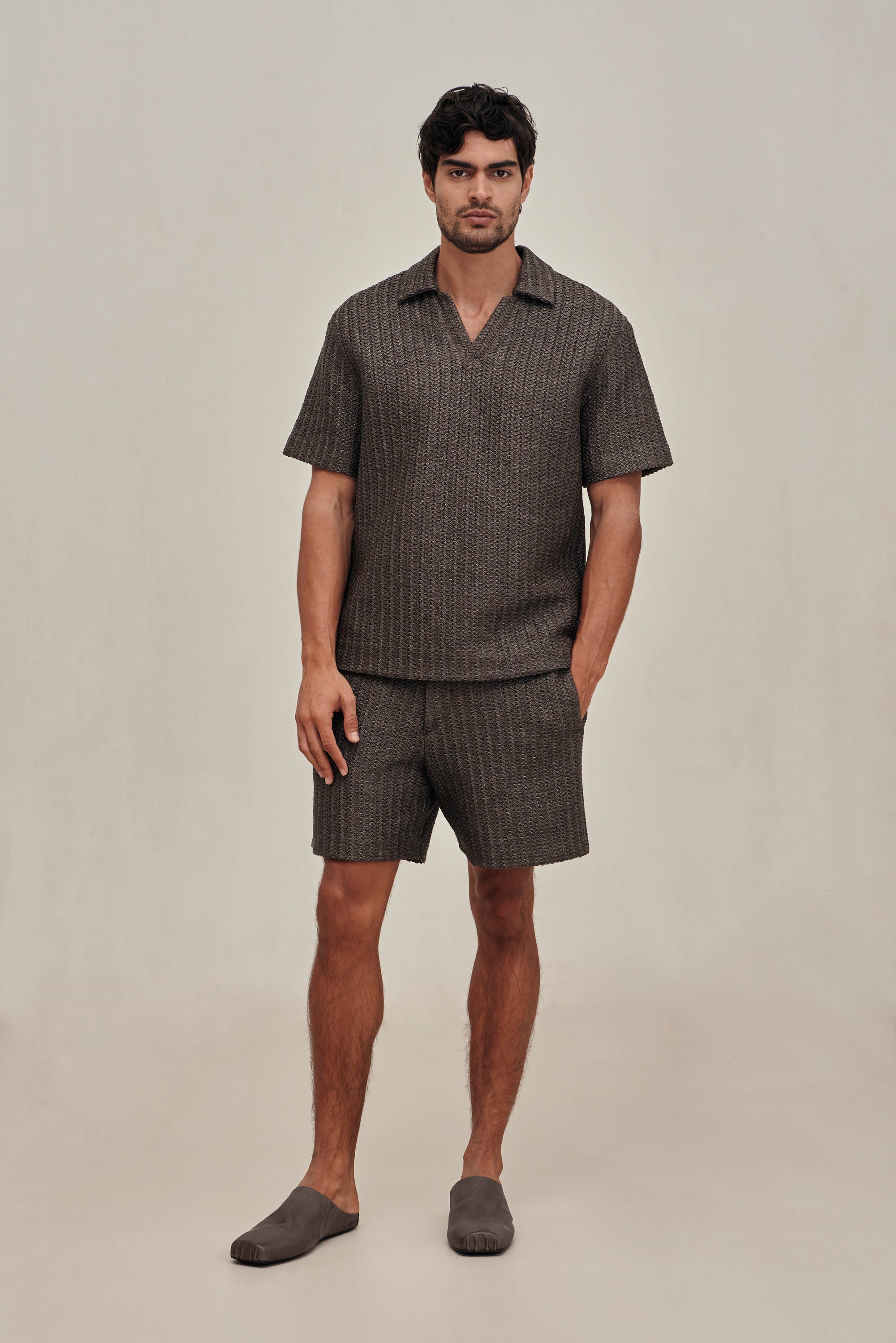 LORENZO SHIRT - DUSTY JAVA