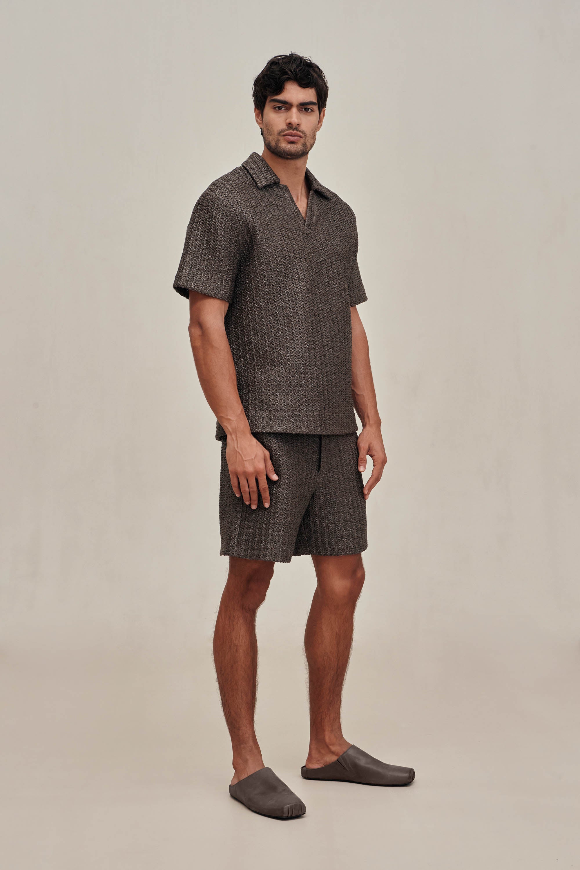 LORENZO SHIRT - DUSTY JAVA