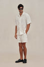 LUCIO SHORT - OFF WHITE MULTI