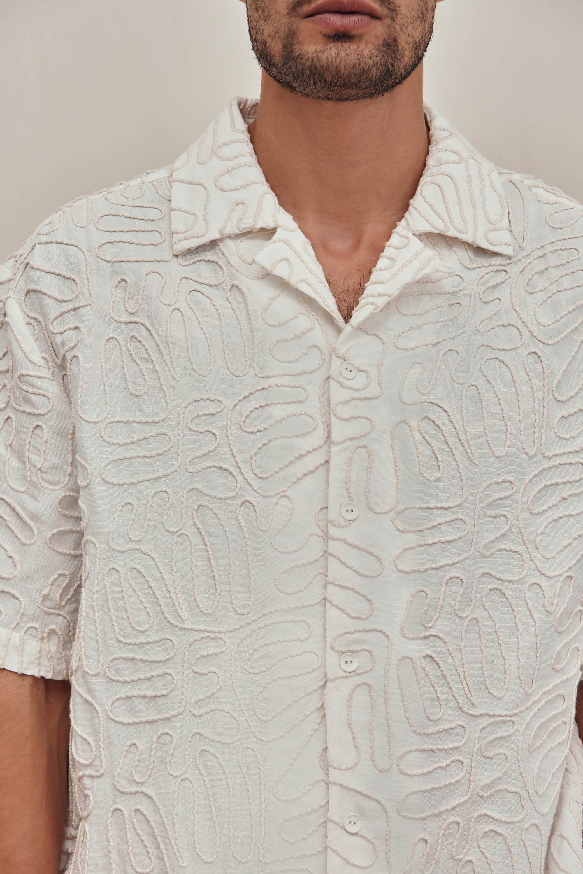 RYAN SHIRT - OFF WHITE MULTI