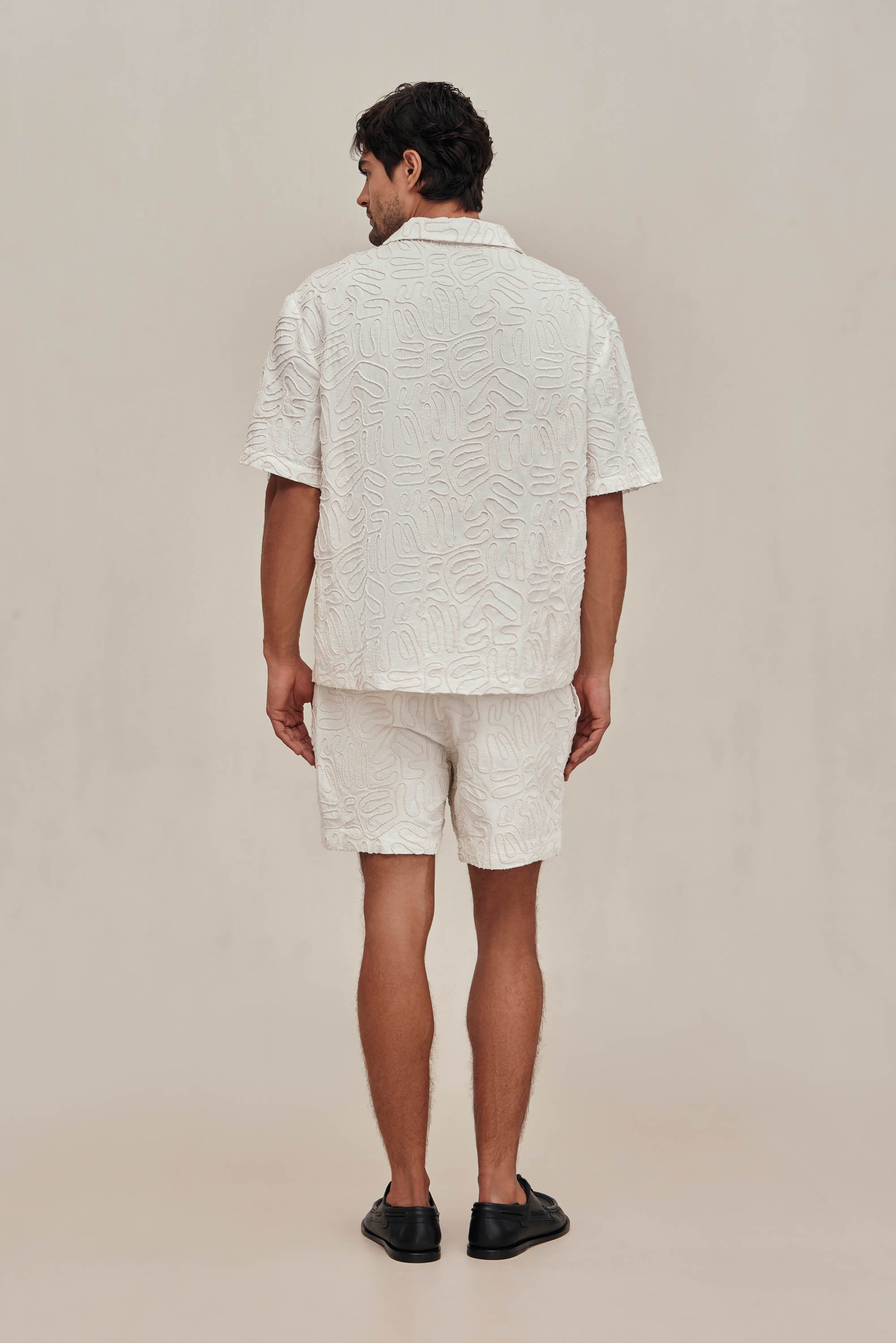 LUCIO SHORT - OFF WHITE MULTI