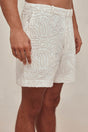 LUCIO SHORT - OFF WHITE MULTI