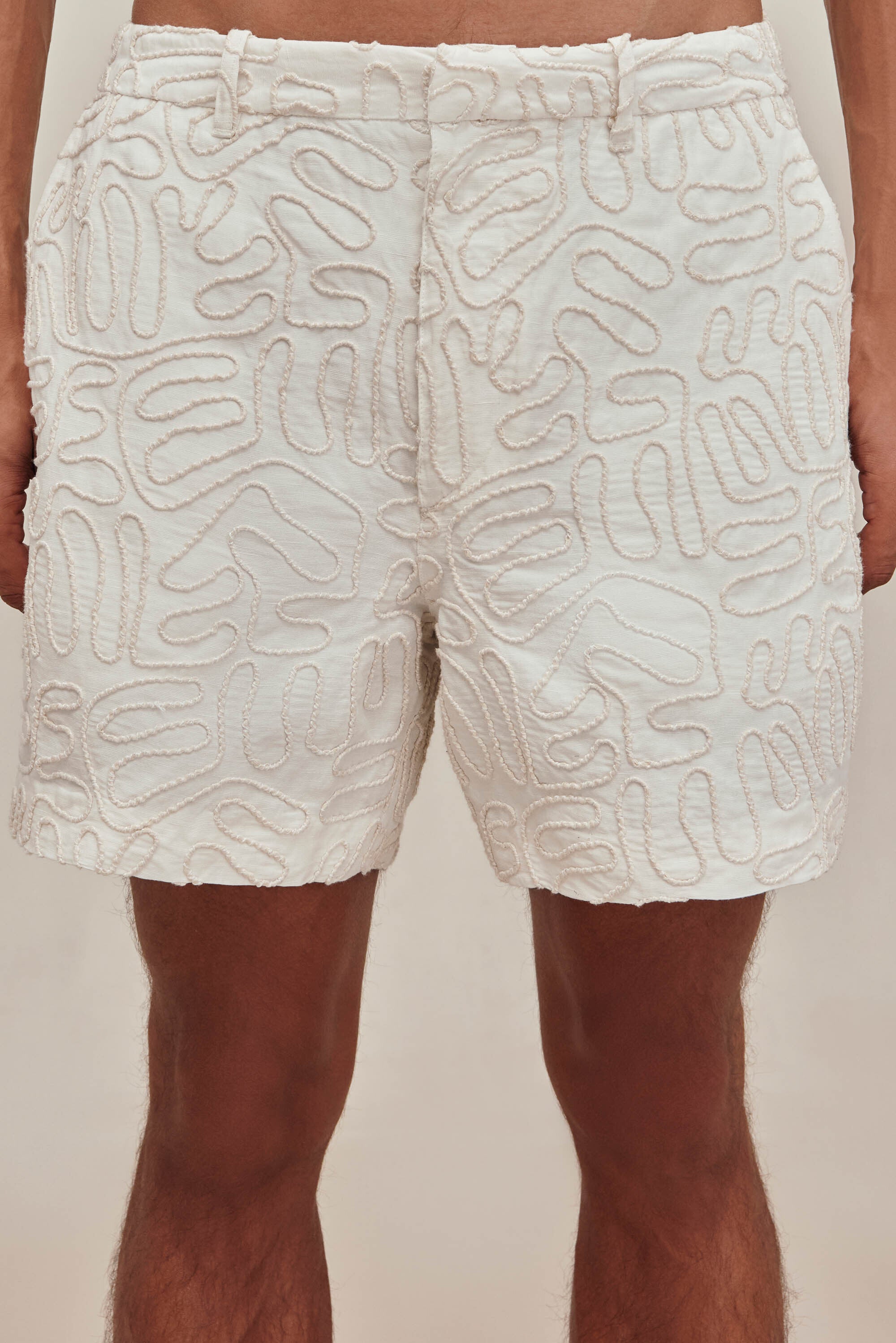 LUCIO SHORT - OFF WHITE MULTI