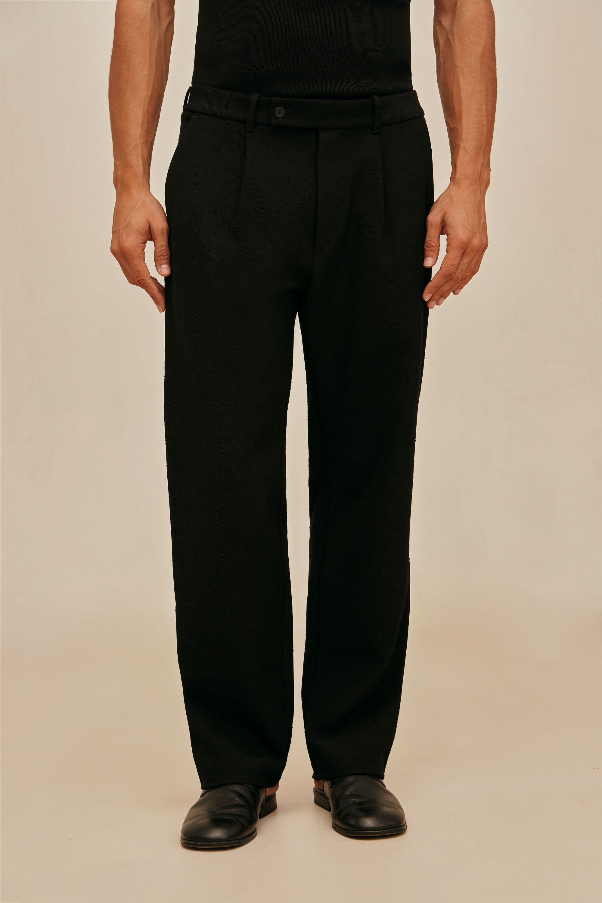 【BLACK】Variety slacks Ash & Erie Black Hybrid XYZ Pant for Short Men