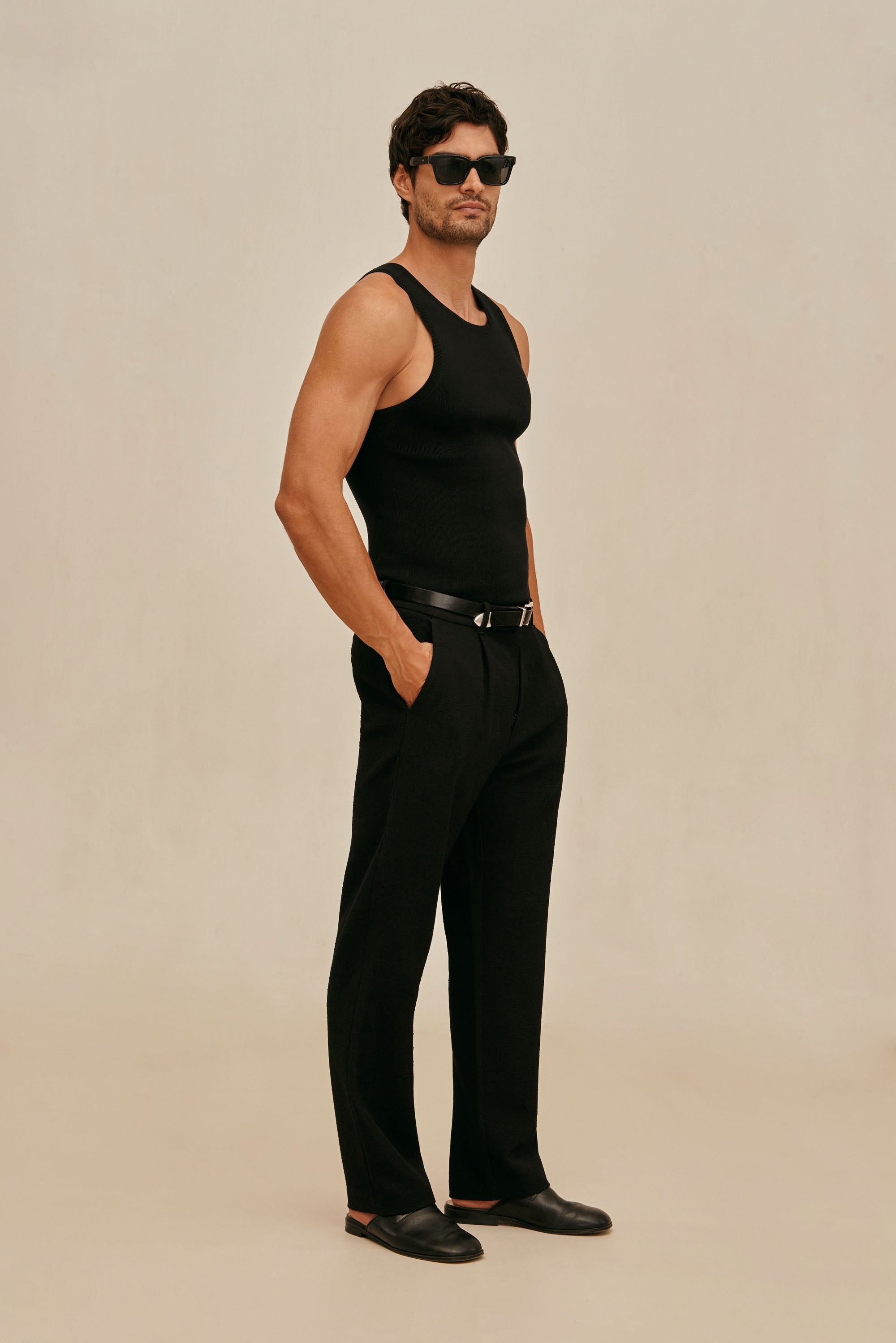 パンツ black order slacks BLACK PLEATED HANBOK SLACKS – Sundae School