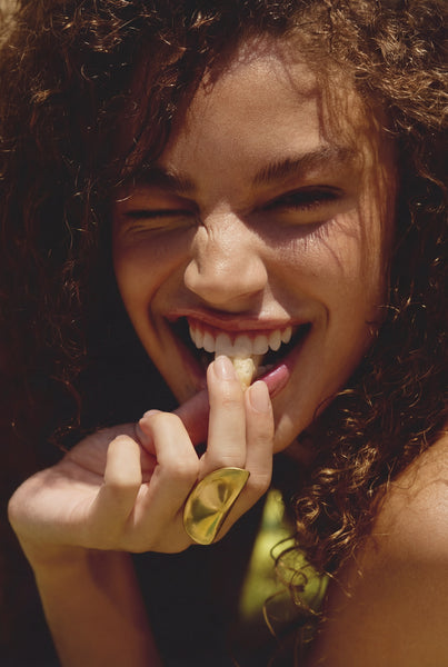 TAZIA RING - ANTIQUE BRASS – CULT GAIA