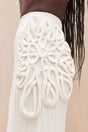 CHASINA KNIT SKIRT - OFF WHITE