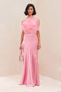 JOEY FEATHER TOP - SHELL PINK