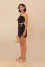 FLOREANA KNIT DRESS - BLACK