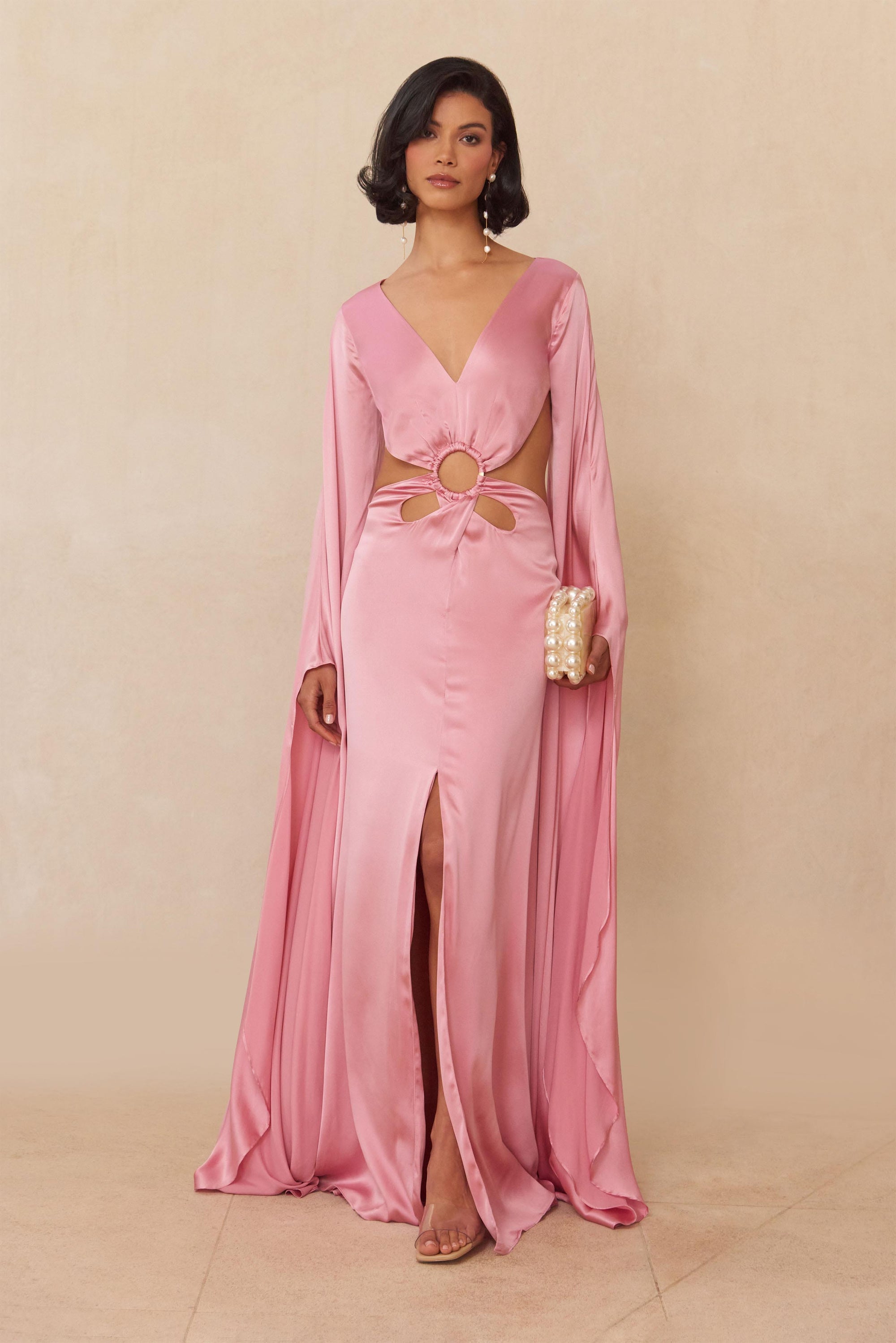 JASMIN GOWN - SHELL PINK