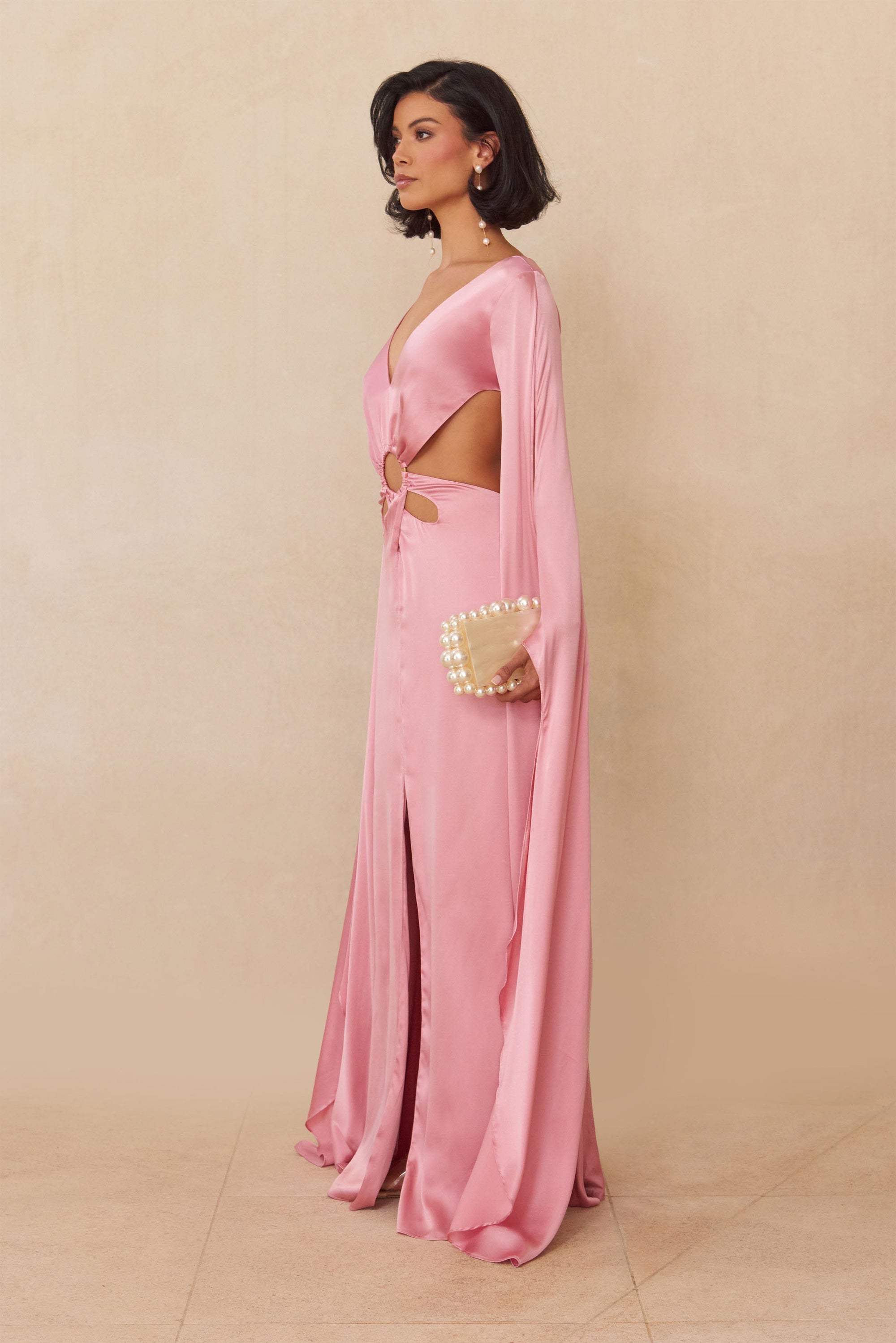 JASMIN GOWN - SHELL PINK