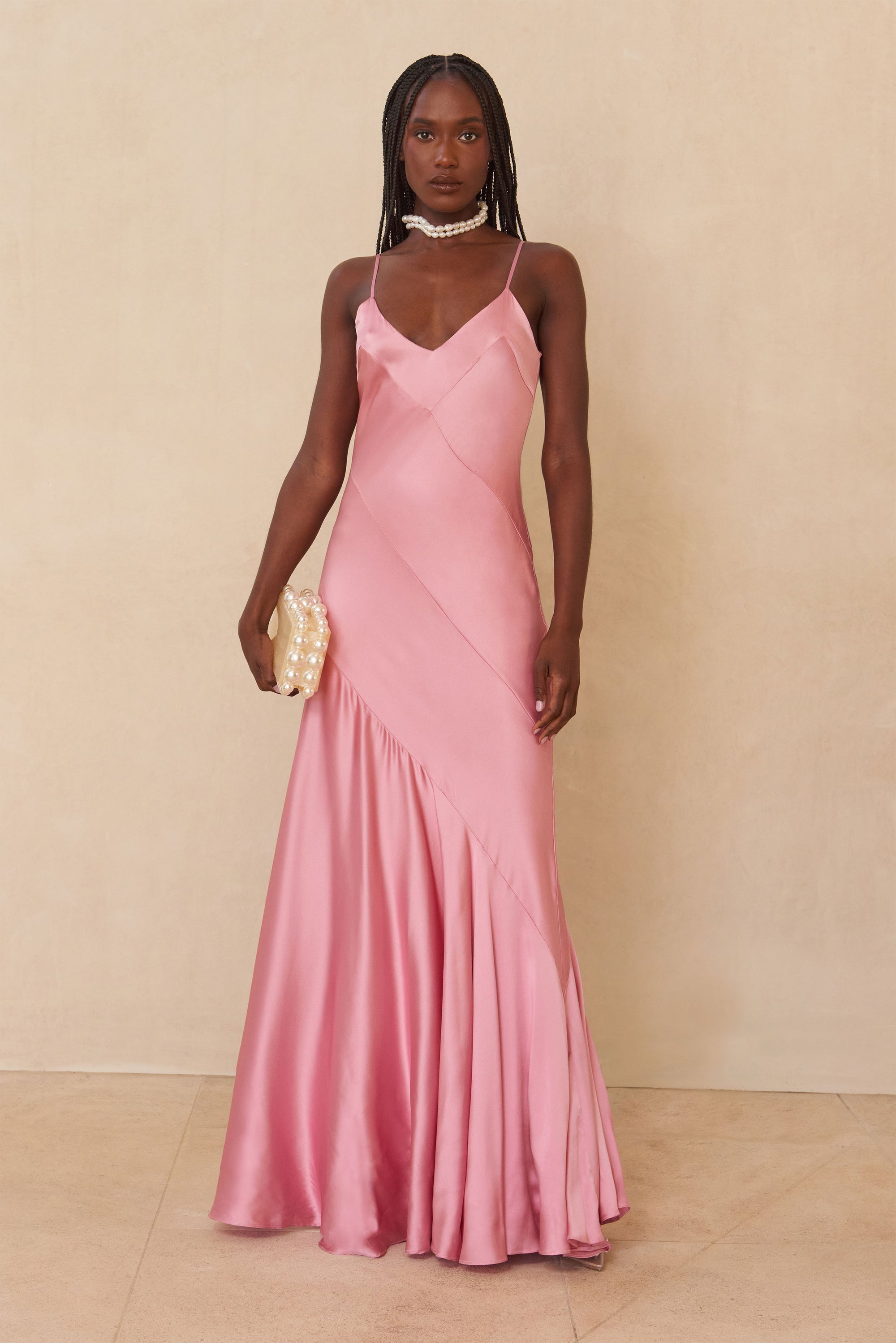 CRISSY GOWN - SHELL PINK