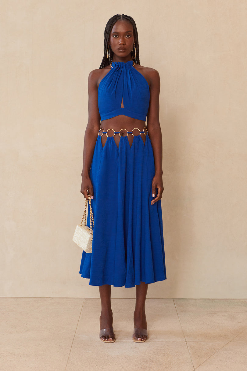 ANAHITA TOP - PERSIAN BLUE