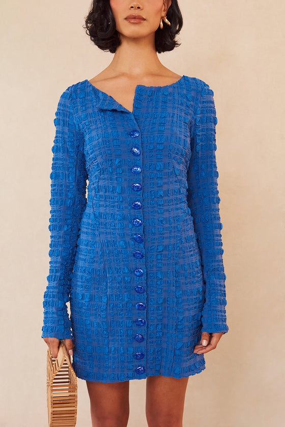LAFINA DRESS - PERSIAN BLUE