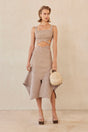DOMINIQUE KNIT SKIRT - CANYON TAN