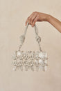 BESS RHINESTONE SHOULDER BAG - CLEAR