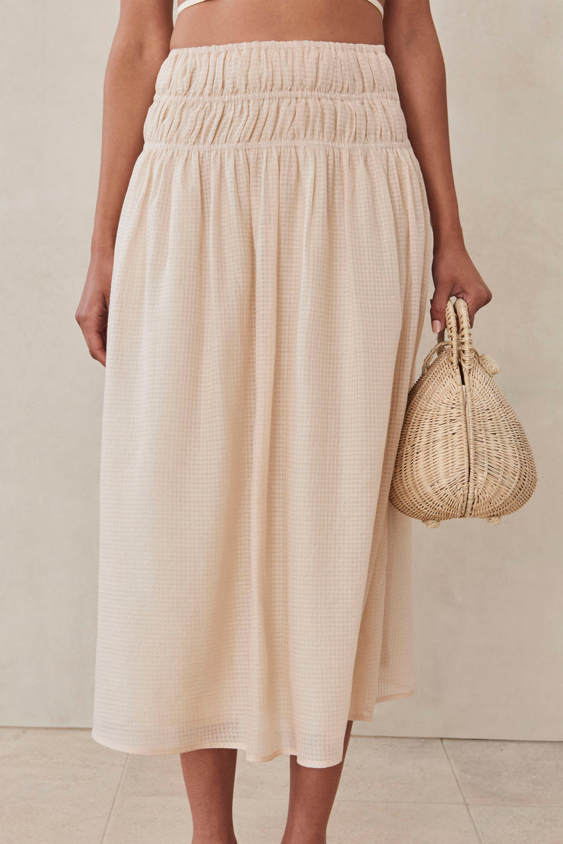 BRIGITTA SKIRT - GARDENIA