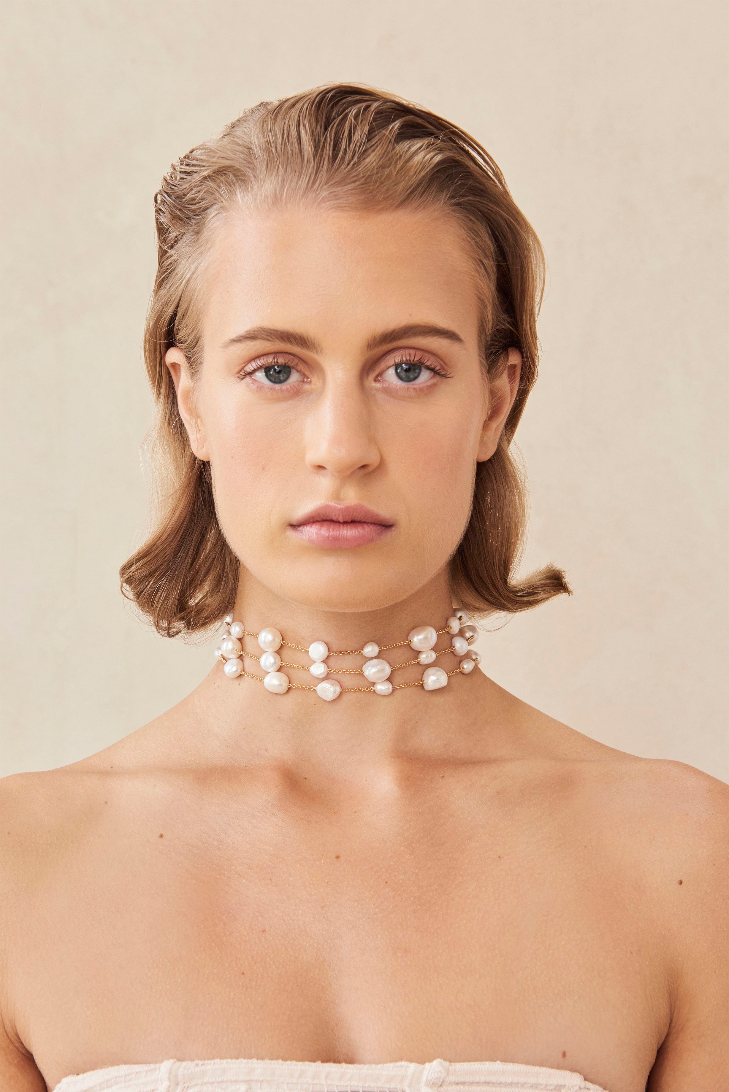 CULT GAIA NYALA CHOKER IN PEARL