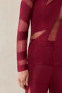 JOLINE KNIT TOP - CARMINE