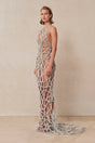 ARYA RHINESTONE GOWN - CLEAR