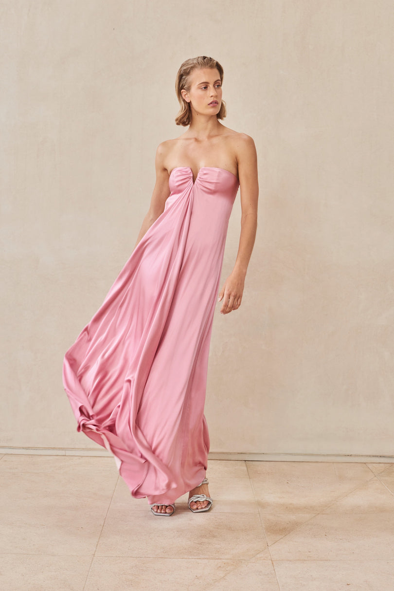 JANELLE GOWN - SHELL PINK