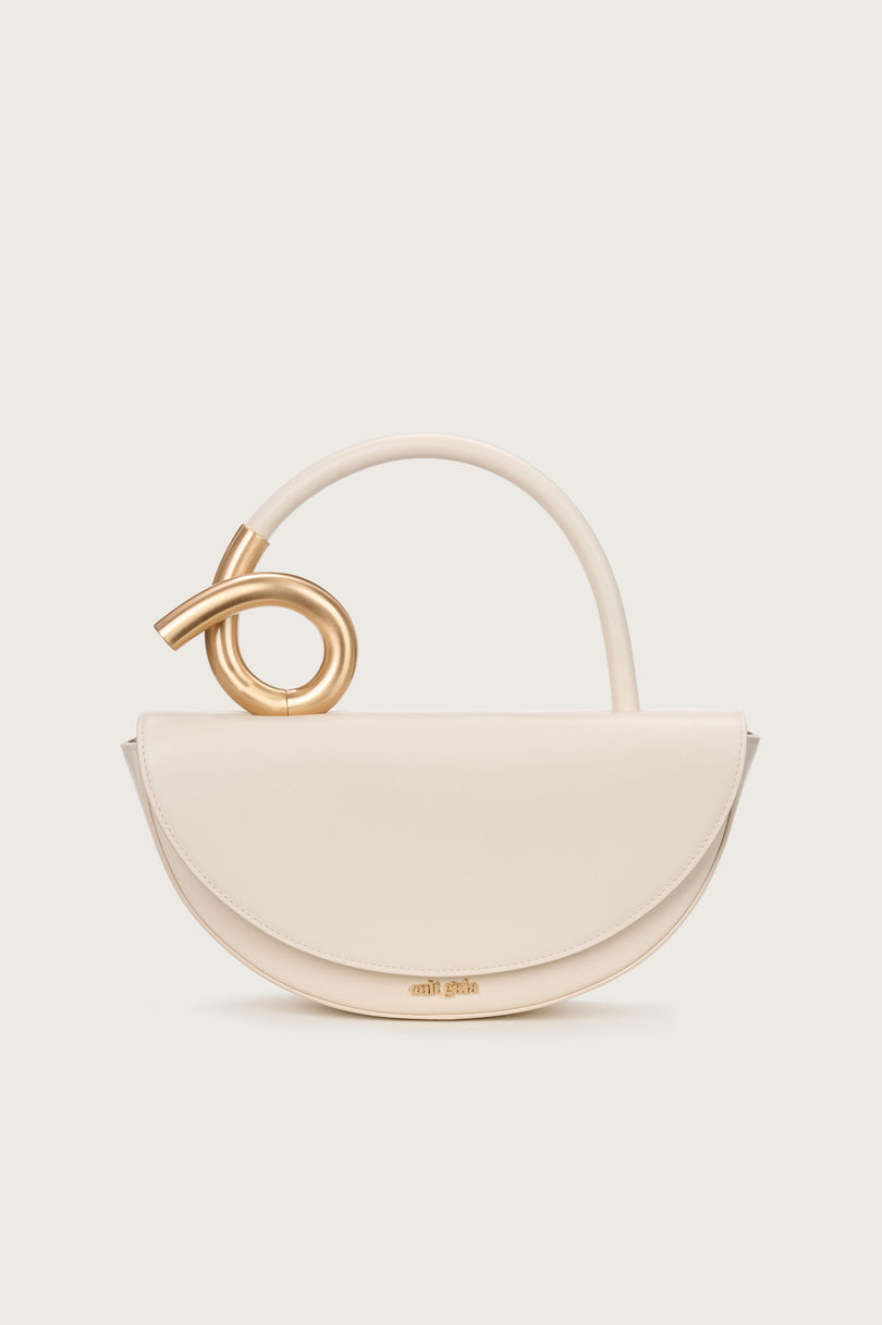 Cult Gaia Pearl Top Handle Bag in Ivory | REVOLVE