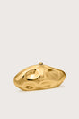 CULT GAIA THE CALDERA CLUTCH IN SHINY GOLD