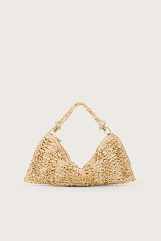 HERA SHOULDER BAG - NATURAL RAFFIA