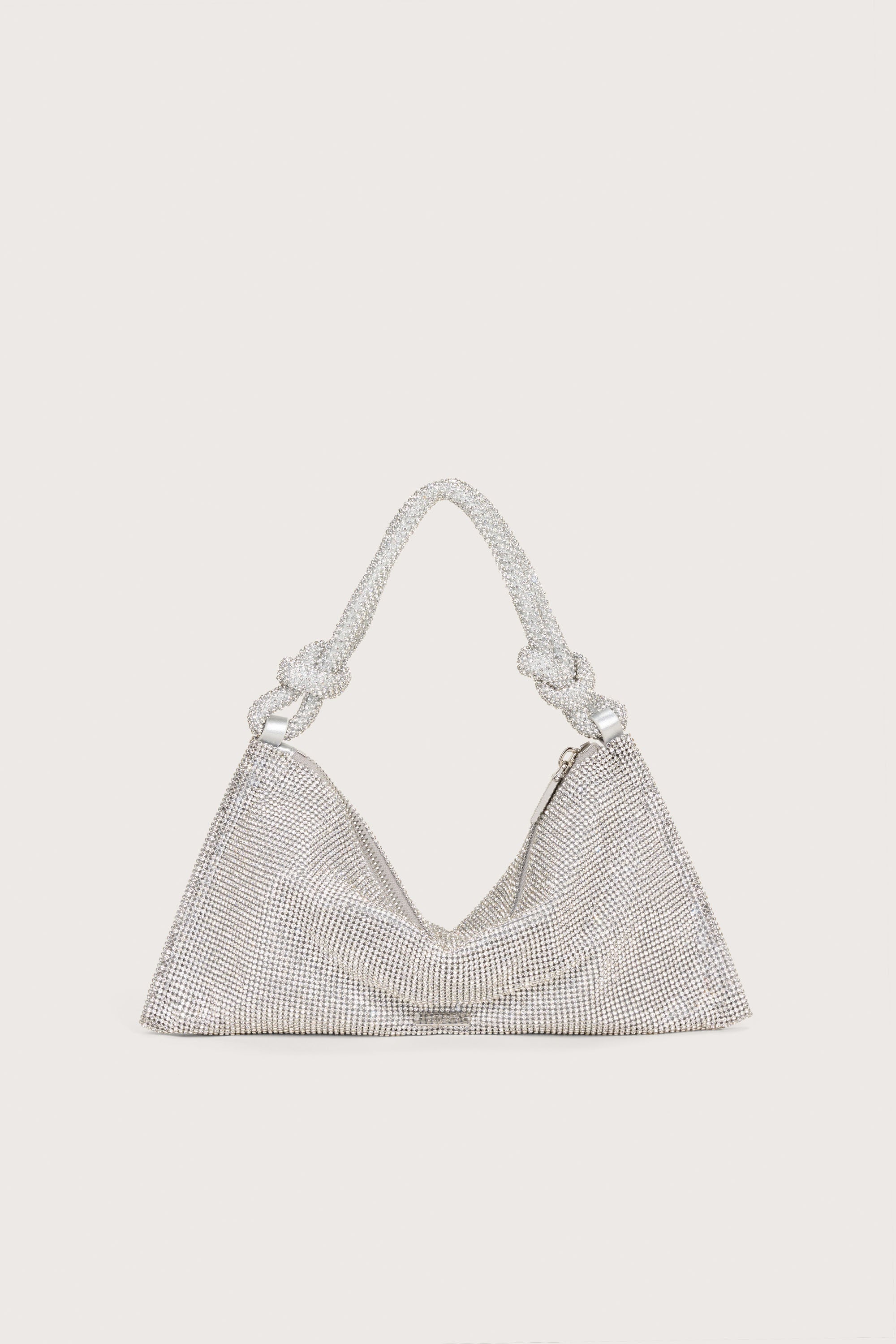 HERA NANO RHINESTONE SHOULDER BAG - CLEAR