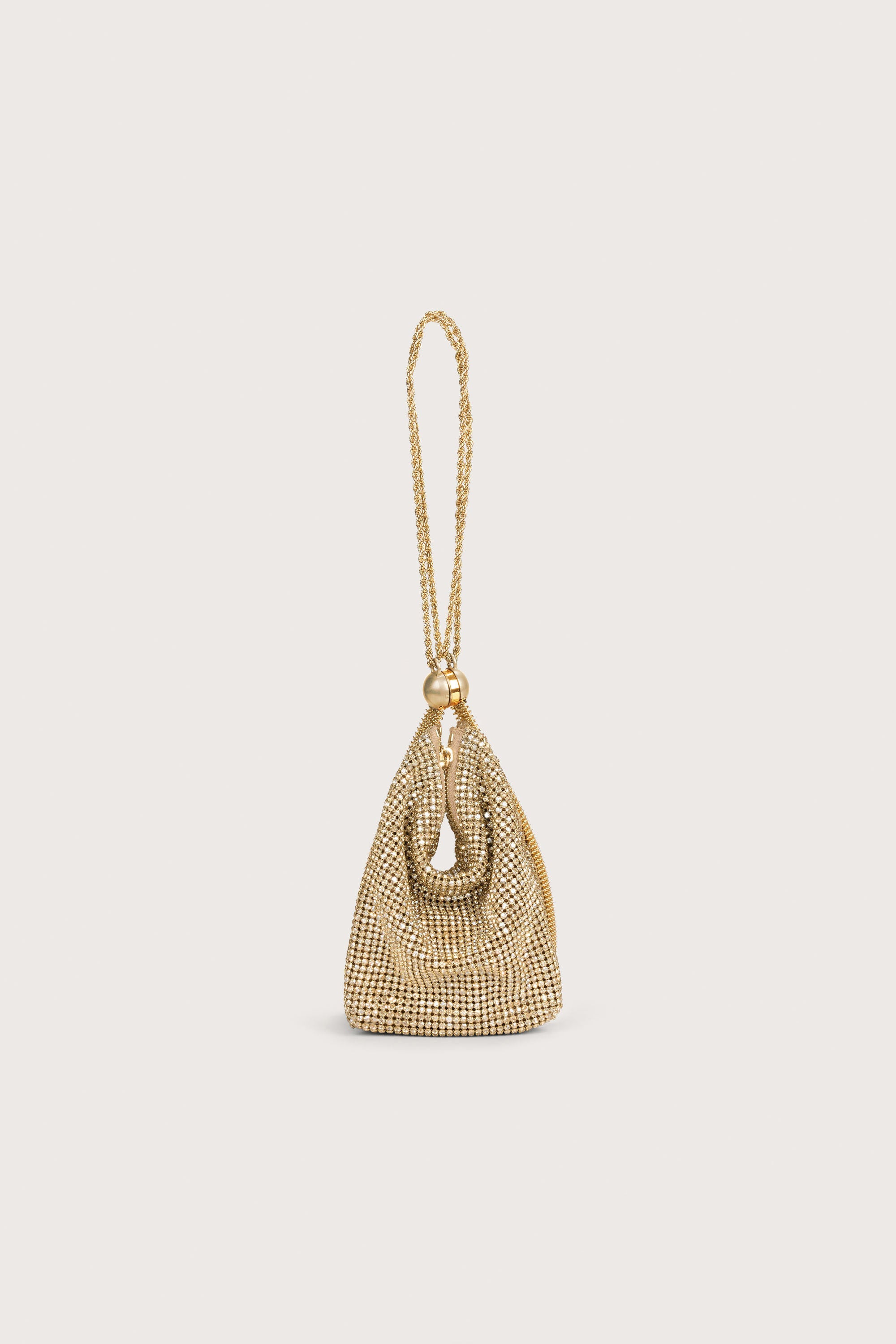 Gold wristlet online bag