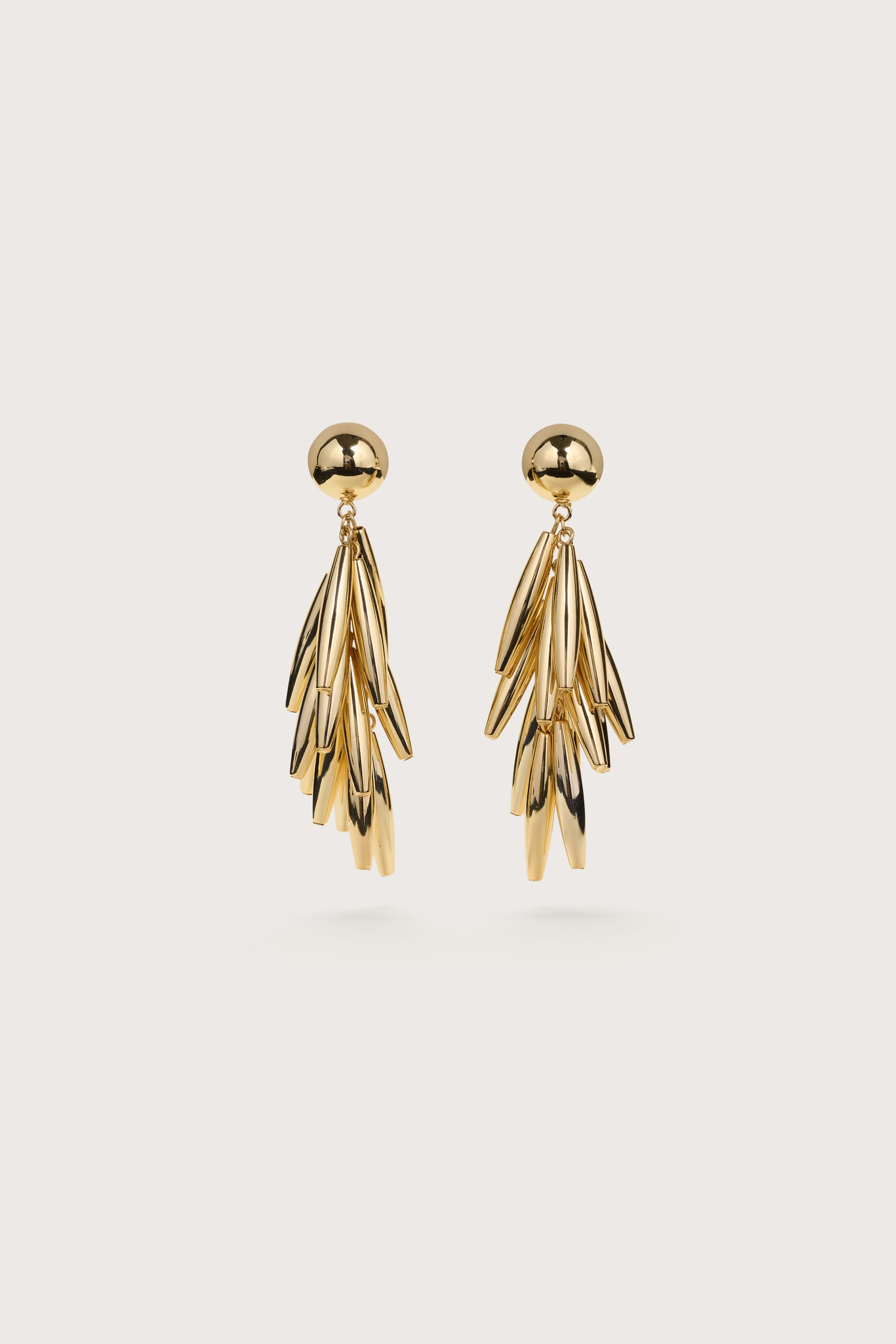 SUNELLA EARRING - SHINY BRASS