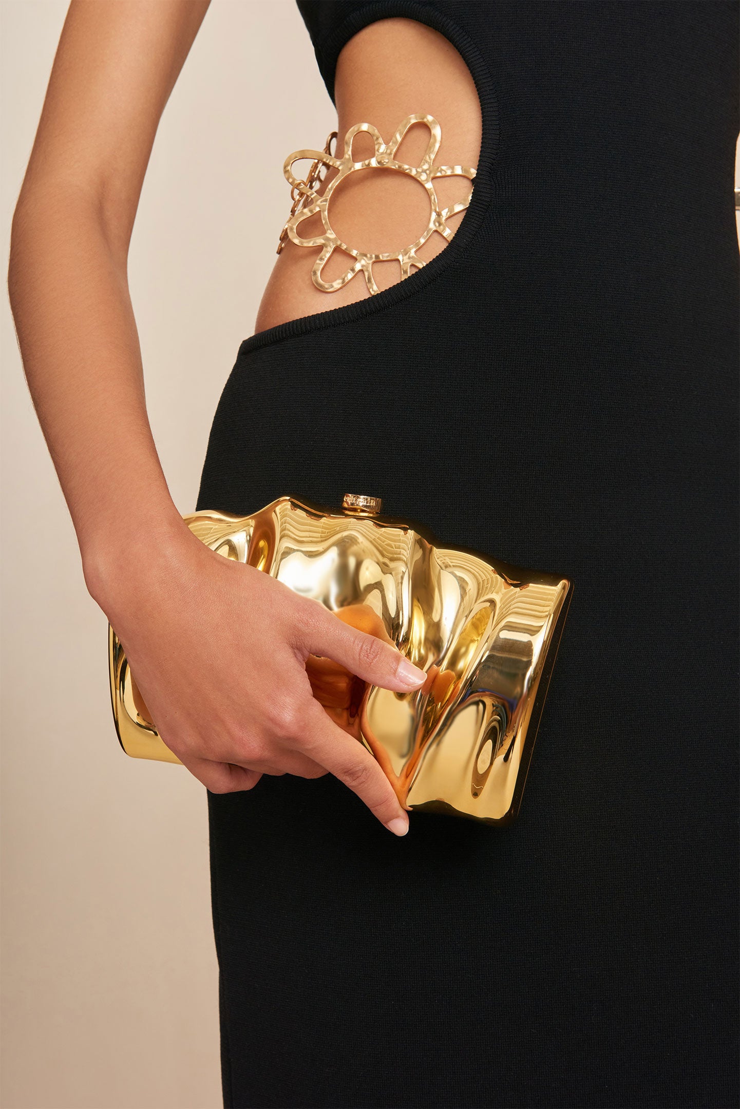 Cult gaia gold clutch Clearance