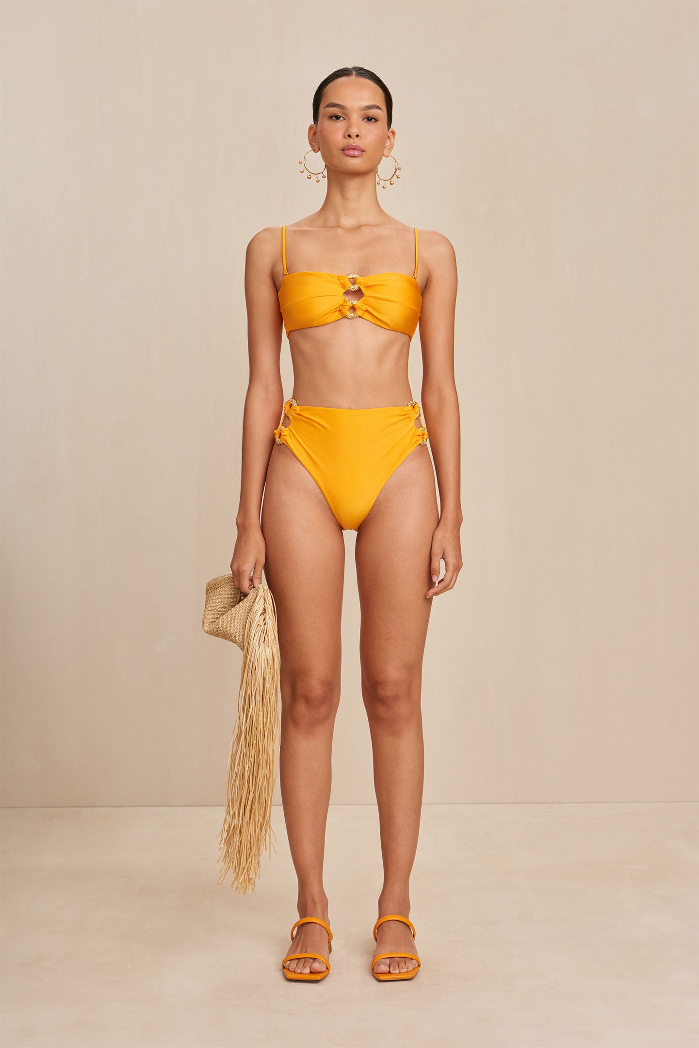 CULT GAIA PISA BIKINI BOTTOM IN MARMALADE