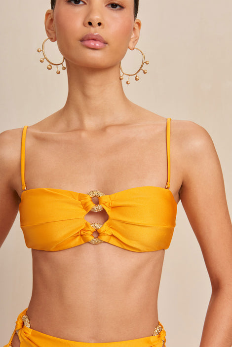 CULT GAIA PISA BIKINI BOTTOM IN MARMALADE
