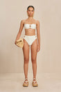 CULT GAIA PISA BIKINI TOP IN WHITE
