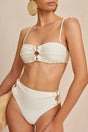 CULT GAIA PISA BIKINI TOP IN WHITE