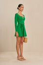 DENISSE KNIT SKIRT - MALACHITE