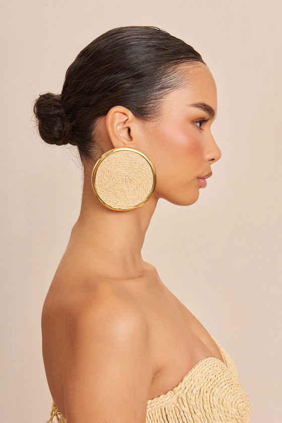 Cult Gaia Juana pearl earrings - Gold