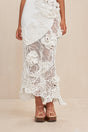 GALLA CROCHET GOWN - OFF WHITE