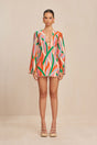 CULT GAIA ANIYA DRESS IN VINTAGE STRIPE PRINT