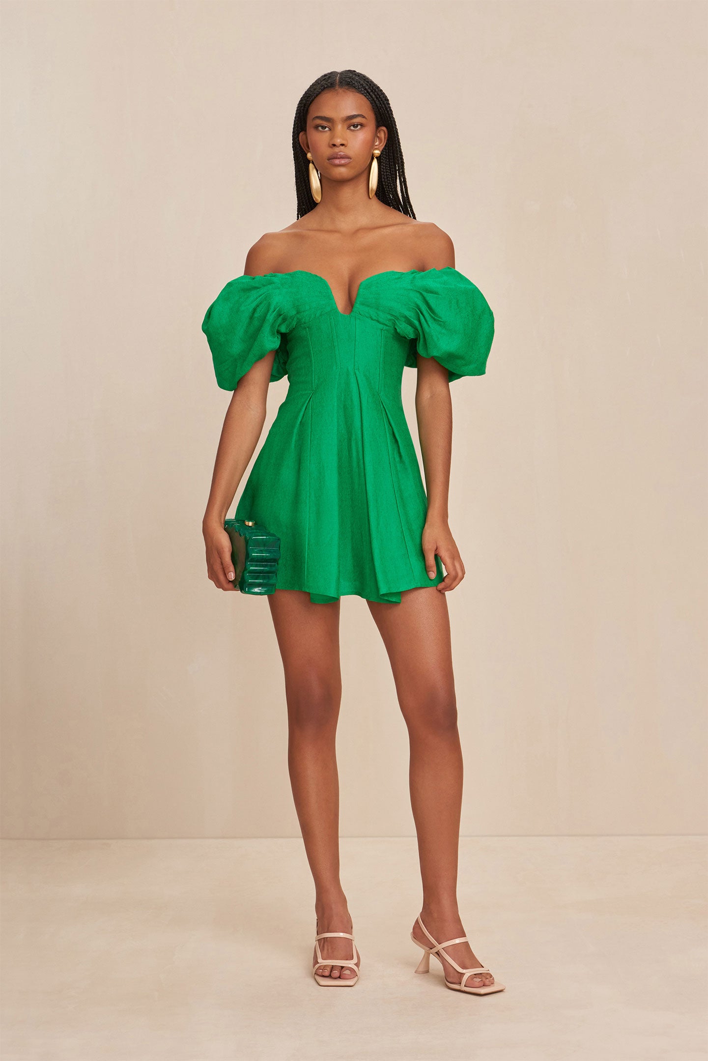 CULT GAIA LISSETT DRESS IN MALACHITE