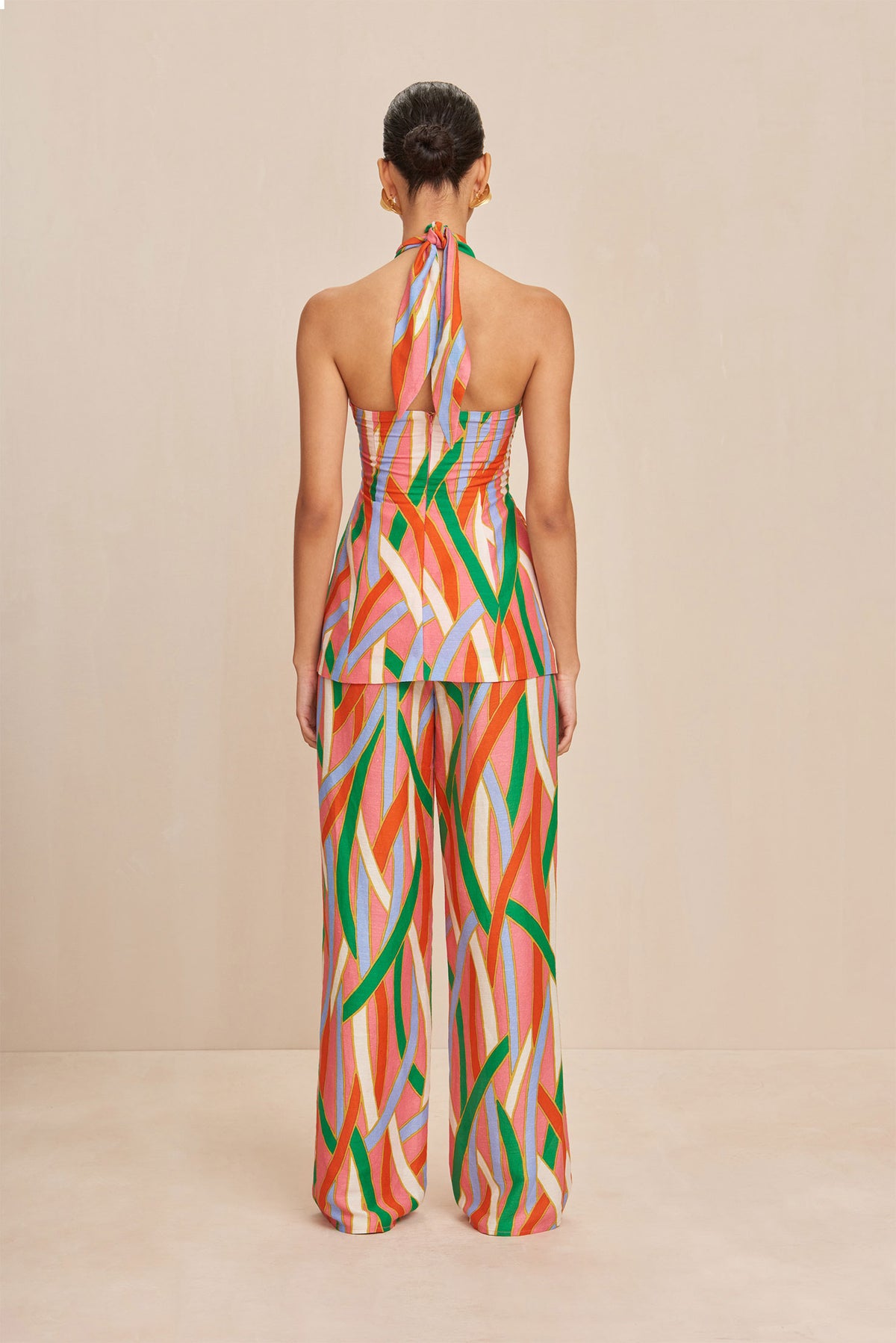 CULT GAIA LAINIE TOP IN VINTAGE STRIPE PRINT
